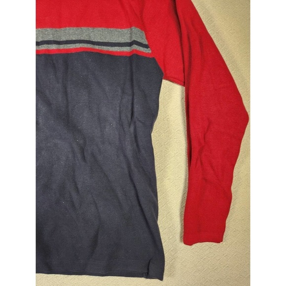 BKE Buckle Sweater Mens Small S Pullover Sweatshirt Crew Neck Red Cotton NWOT - Picture 3 of 12